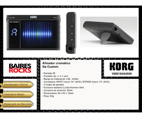 Korg Chromatic Tuner GA Custom Black 1