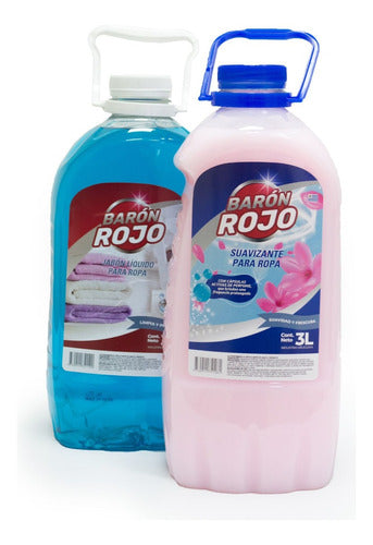 Barón Rojo Liquid Laundry Soap Pack + Softener 1