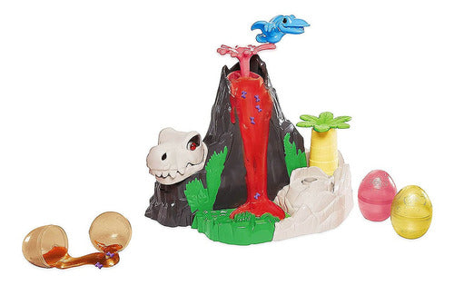 Playset Masas Play Doh Dino Crew Isla Del Volcan Accesorios 1