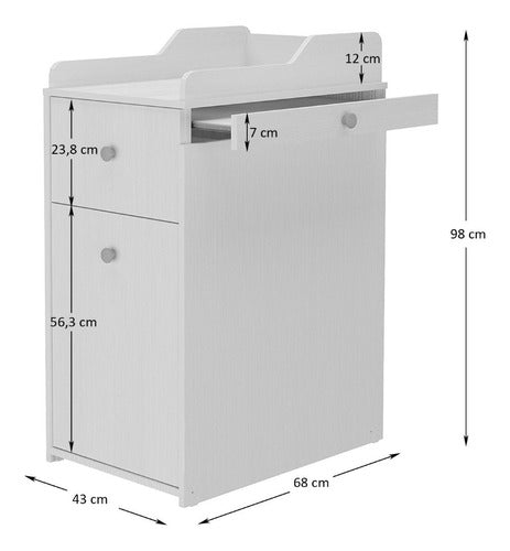 Mueble Cambiador De Bebé. Opción Con Colchón. 2