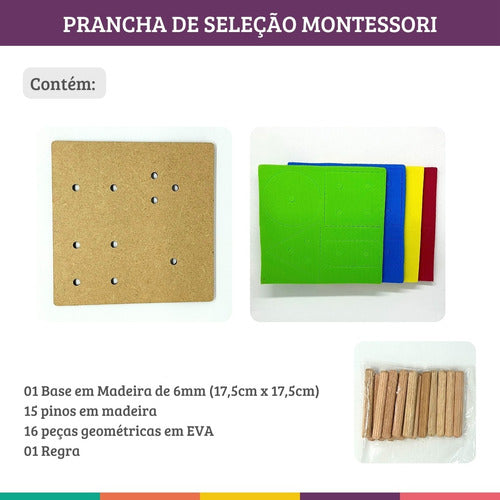 Prancha De Seleção Infantil Atividade Montessori Jogo Nig 3