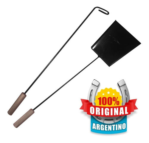 Kit Asado Chulengo Parrilla Tabla Madera Grabado Gratis 2