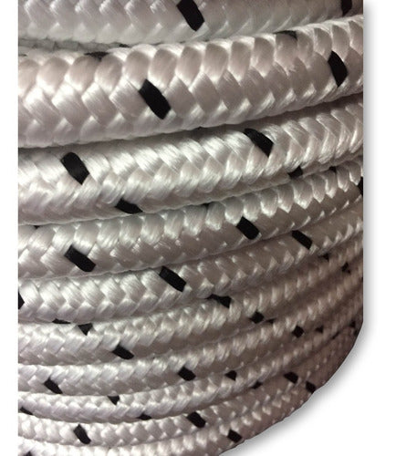 White and Black Braided Polypropylene Rope 3mm x 200 Meters - National Industry Hardware 2