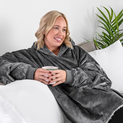 Bare Home Portable Sherpa Fleece Blanket 1