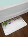 Ambesonne Christmas Bath Mat, Tree with Tinsel and Baubles 1