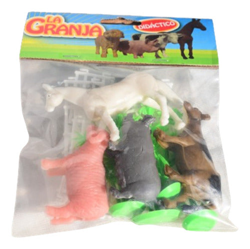 Miluplast Animals de Granja con Cercas y Árboles 0