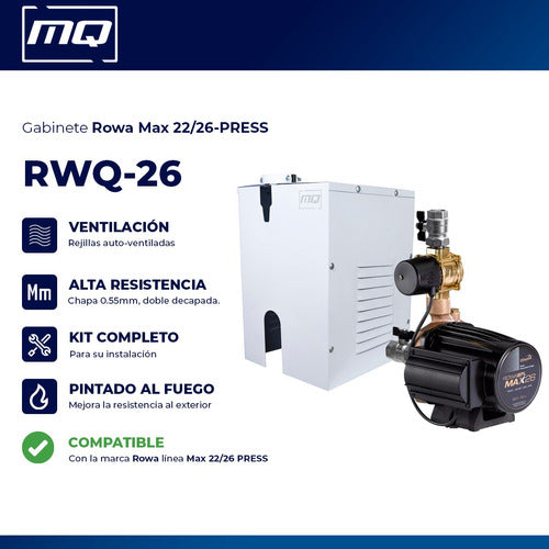 Gabinete Metalico Para Bomba Rowa Max 22 26 Press 26e 1