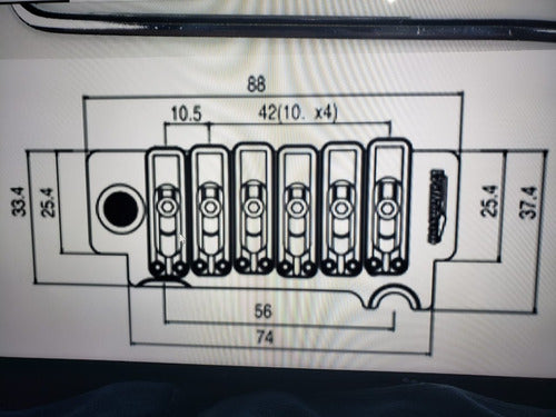 Ponte Tremolo Wilkinson Strato Caster 2 Pivôs Ibanez Tagima 1