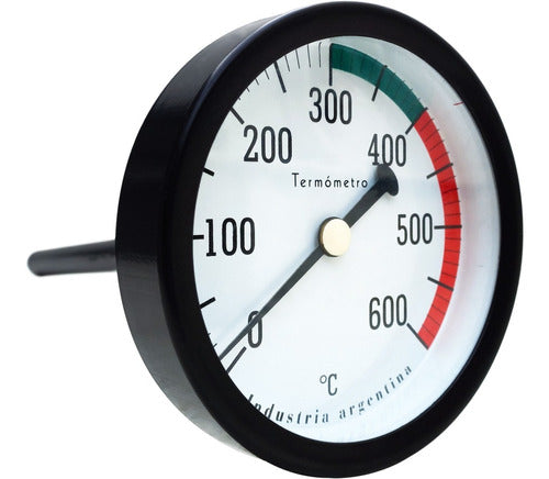 GSA 600 °C Bimetal Thermometer with 20 cm Pocket 0