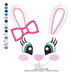 Easter Bunny Girl Face Embroidery Machine Design 688 2