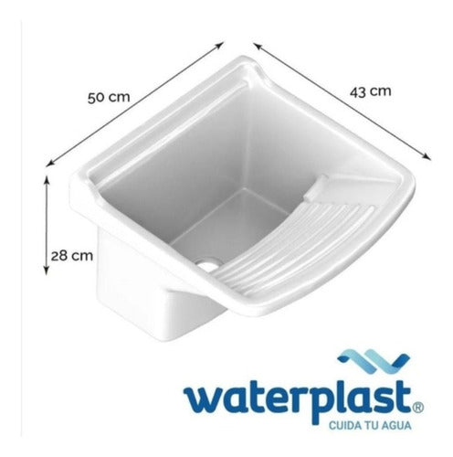 Baco Pileta Fregadero Plástica Lavadero 15l Cocina Waterplast 1