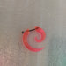 Acrylic Steel Spiral Fake Expander Horn Earrings Piercing 3-4 cm 96