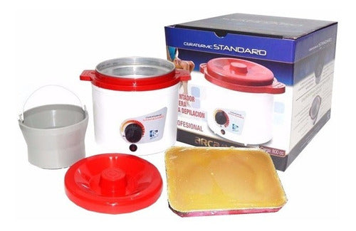 Arcametal Professional Wax Heater + 1kg Wax 1