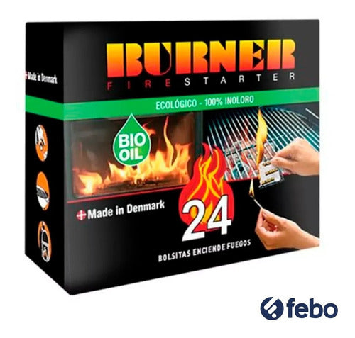 Febo Pack X24 Iniciador De Fuego Sin Solventes Contaminantes 2