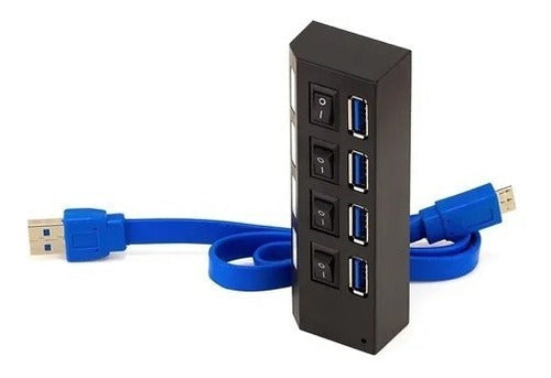 Hub Usb Extensor Regua Plug And Play Speed Switch Led 1tb 2