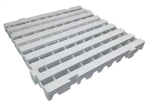 Kit C/ 24 Pçs - Pallet Plástico Estrado 4,5 X 50x50 Branco 3