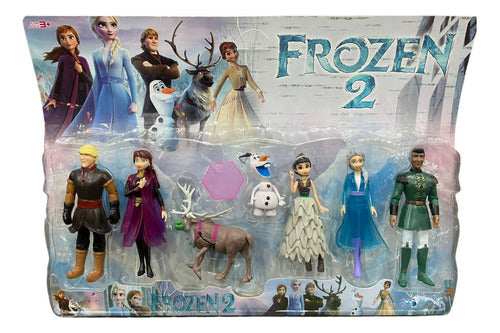 Blister Muñecos Frozen 2 Ana Elsa X7 Personajes Olaf 0