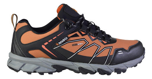 Nevados Tamet Softshell Trekking Shoes for Men - Orange/Black 0