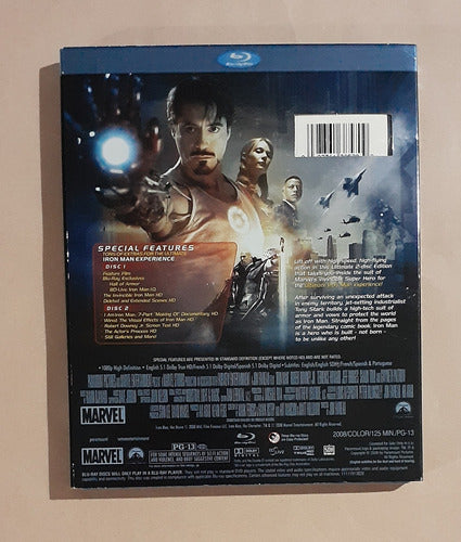 Iron Man Trilogy - Limited Edition 7-Disc Blu-ray 3D + 2D + DVD Original 7