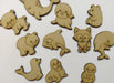 10 Aquatic Sea Animals 10cm Fibrofacil MDF Souvenirs 1