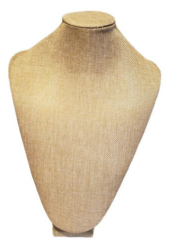 Exhibidor De Collares Beige De 32cm Cuello Para Exhibir 0