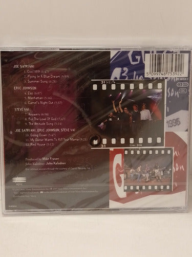 Joe Satriani Eric Johnson Steve Vai Live CD New 1