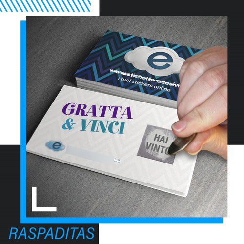 GRAFICA...SAFETAG Tarjeta Raspadita Personalizada Premio Sorteo Madrina Promo 1