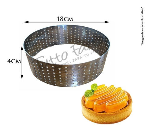 Tutto Farra Round Microperforated Waist Mold N° 18 for Pastry 1