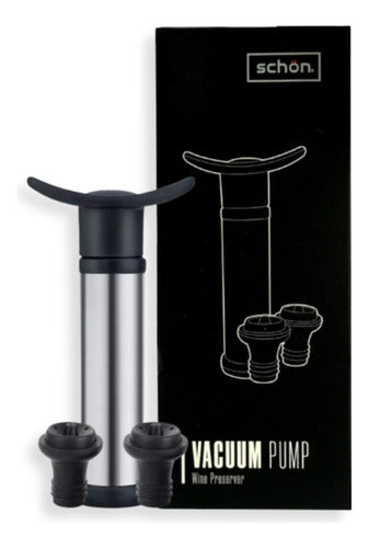 Schön Bomba De Vacío Manual Para Vinos + 2 Tapones 0