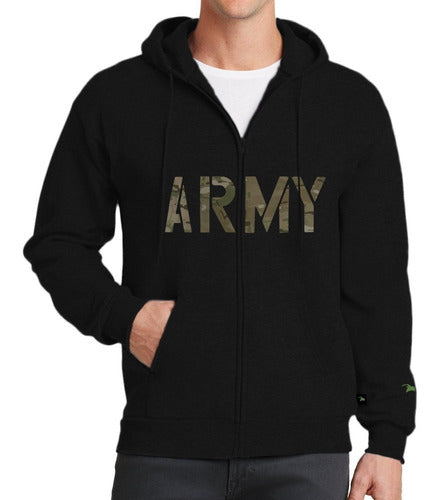 Men's Military Army Imported Eagle Claw Zip-Up Hoodie 6