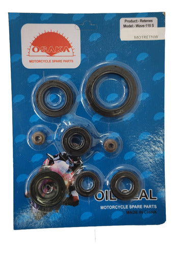 Juego Suspension Retenes Motor Honda New Wave 110s 8 Piezas 1