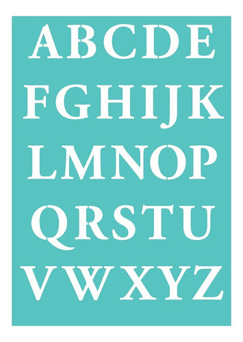 Laura Craft Classic Alphabet Stencil 0