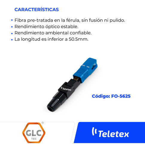 GLC TECH Mechanical Connector FO-5625 SC-PC Fiber Optic FTTH Splice x 10u 2