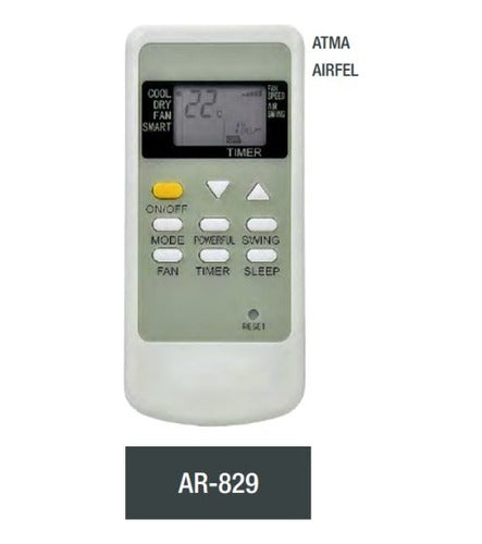 Arma-airfel AR829 Air Conditioner Remote Control 1