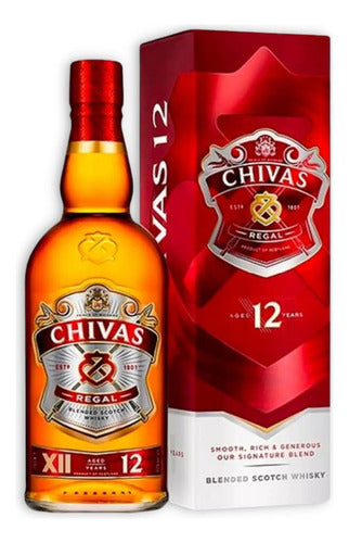 Chivas Regal 12 Year Old Scotch Blended Whisky 1000ml with Case 0