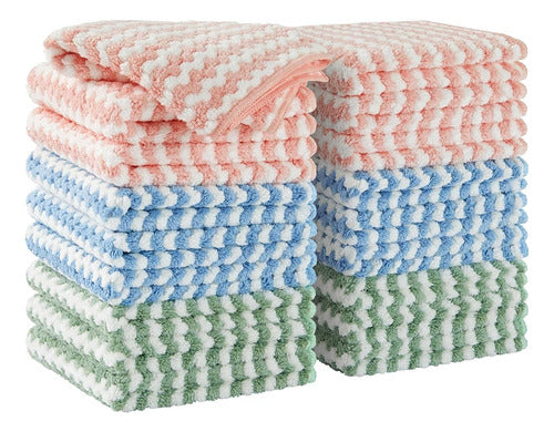 Joymoop Microfiber Cleaning Cloth 18Pack, Cleaning Rags 0