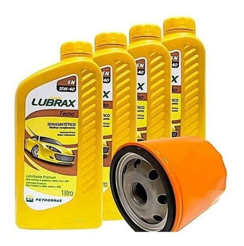 Kit Troca De Óleo Lubrax Fiesta Ka Zetec 15w40 0