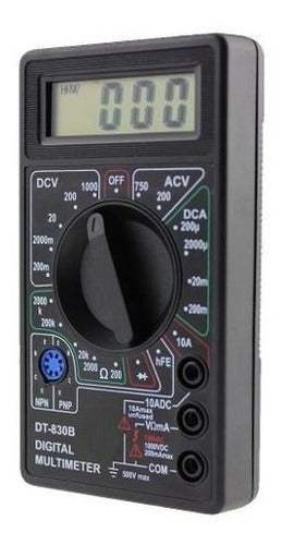 Multimetro Digital Dt-830b Tester De Mano Con Cables 0