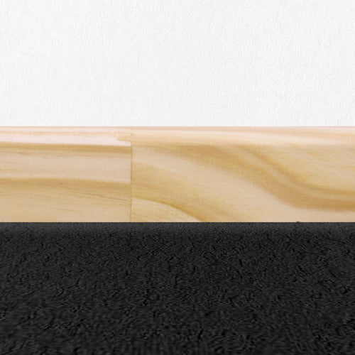 KFlooring Natural Pine Baseboard for Curved Floors 45mm x Meter 7