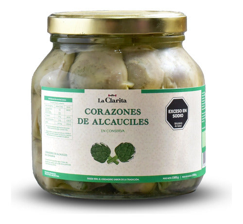 Corazon De Alcaucil Al Natural - La Clarita -x1kg - Kosher 0