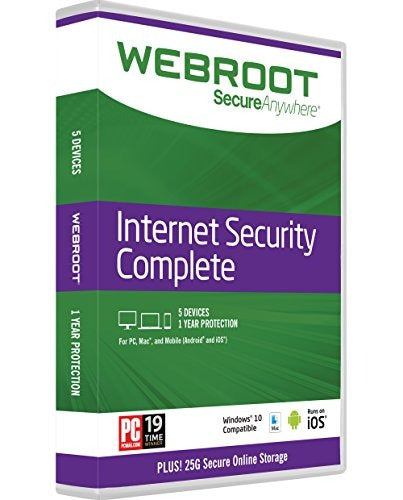 Software Webroot Internet Security Complete + Antivirus 2017 0