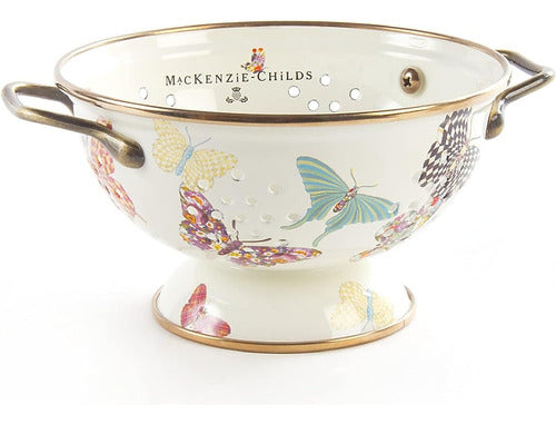 MACKENZIE-CHILDS Butterfly Garden Esmalte Colador, Colador D 0