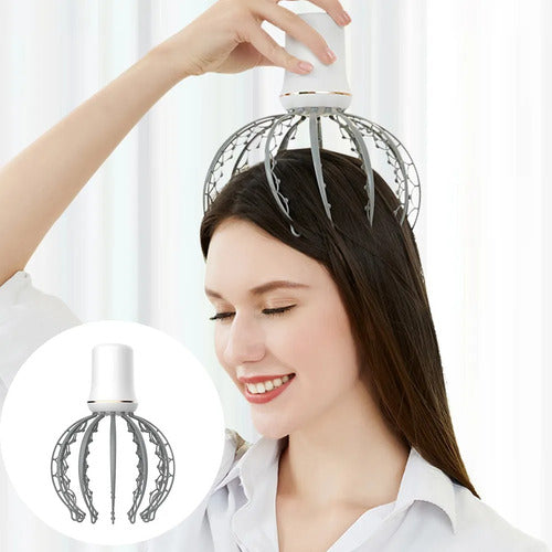 Ledstar Portable Head Massager Battery Operated 12 Tips 16x10cm Backup 2