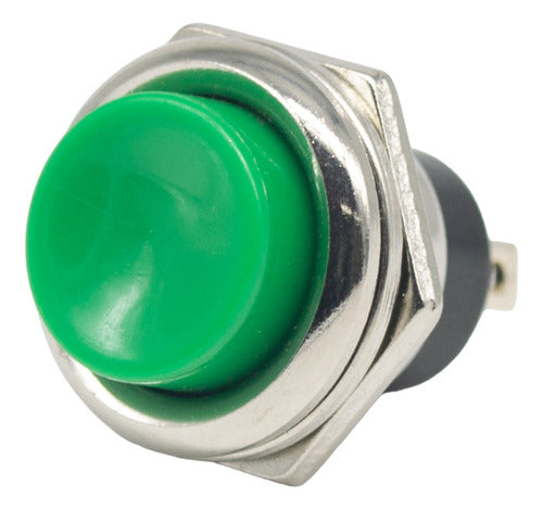 Round Normally Closed 2A Green Push Button (Push Off) 0