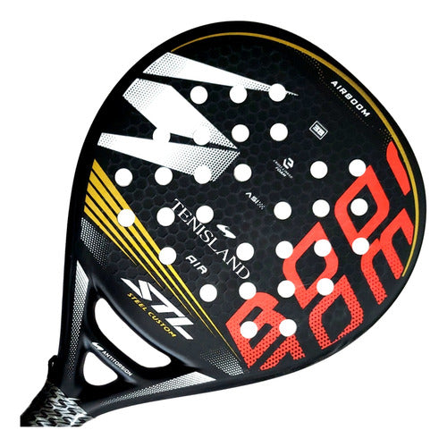 Steel Custom Air Boom Padel Racket - N D G 0