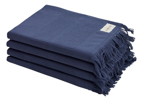 Kikoya Turkish Cotton Hand Towels - Set of 4 | 17 x 31 0