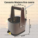 Premium Eco Leather Mate Set Carrier Basket 20