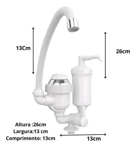 Torneira Eletrica E Filtro Agua 2 Em 1 220v 4400w Balcao Br 2