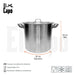 Alumar-D&E Set X3 High Gastronomic Aluminum Pots N° 22 30 38 3