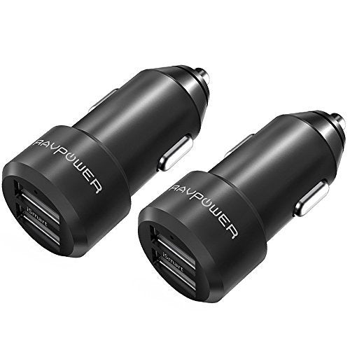 Car Chargers [2 Pack] Ravpower 24w 4.8a Metal Dual Usb Car A 0